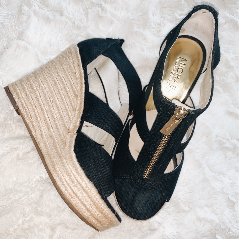 Michael Kors cork wedges
